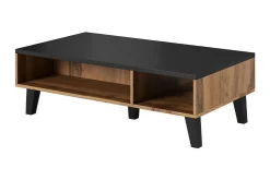 Sofabord-Kardos Sofabord 110 cm med Oppbevaringshyller Svart,tre