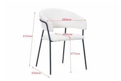 Basic Home Karol Spisestol med armlener