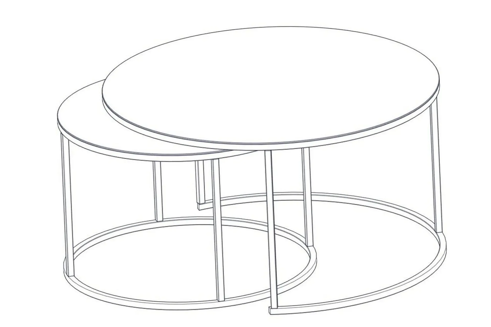 Avlastningsbord|Sofabord-Kashiwa Sofabord 60 cm Svart