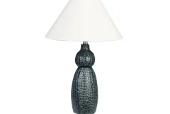 Nattbordslampe|Bordlampe-Kastellorizo Bordlampe 60 cm E27 Mørkeblå,Hvit