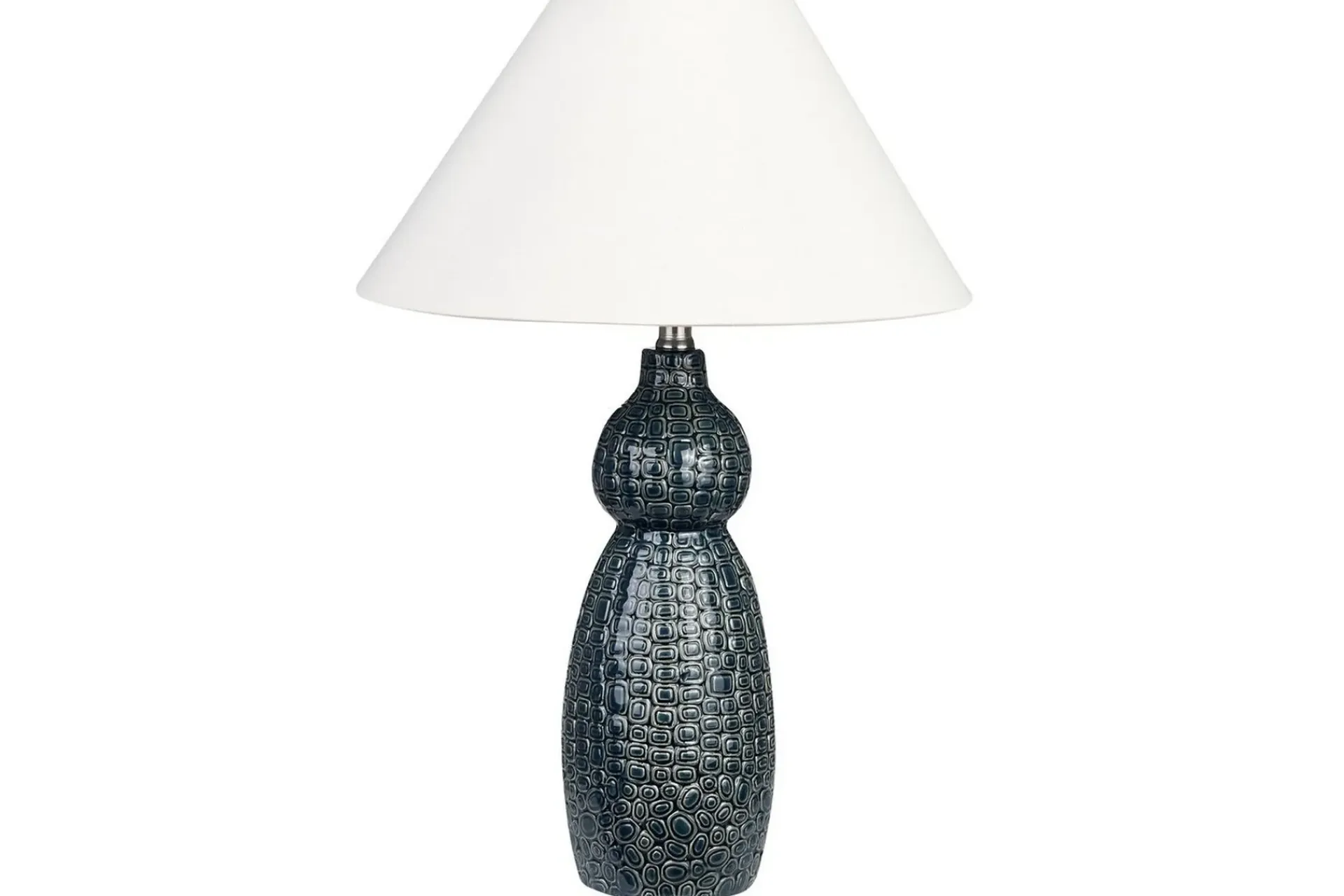 Nattbordslampe|Bordlampe-Kastellorizo Bordlampe 60 cm E27 Mørkeblå,Hvit