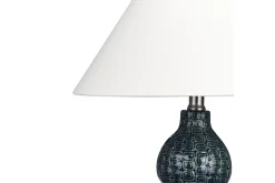Nattbordslampe|Bordlampe-Kastellorizo Bordlampe 60 cm E27 Mørkeblå,Hvit