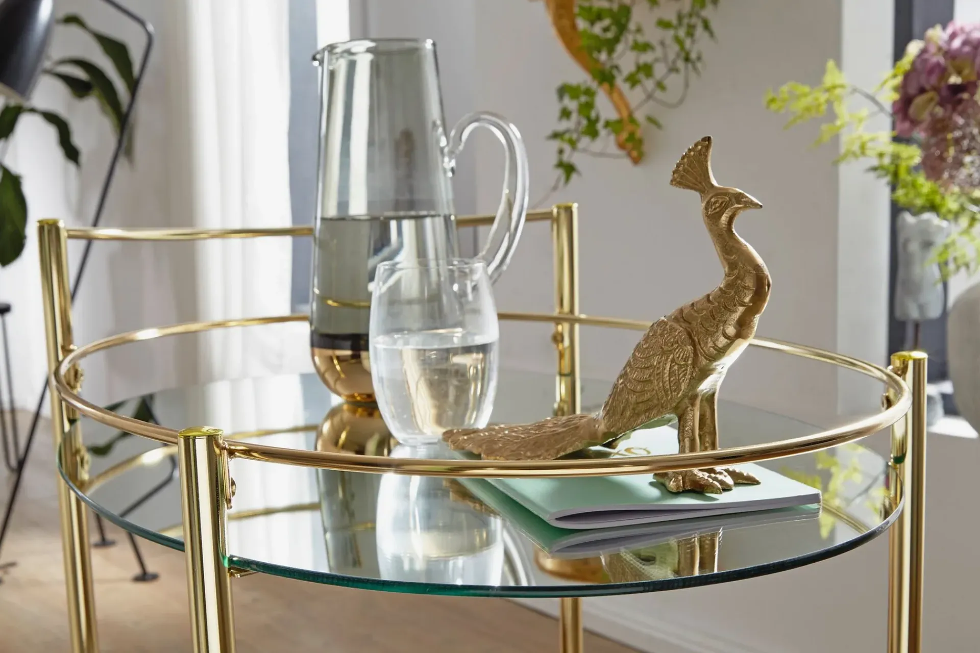 Wohnling Barmøbler-Kenebrew Drinkvogn 67x46 cm Gull