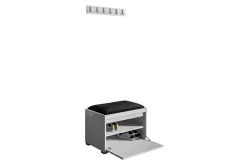Oppbevaringsskap|Skap-Kenmare Highboard Black/White Svart/Hvit