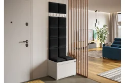 Oppbevaringsskap|Skap-Kenmare Highboard White/Black Hvit/Svart