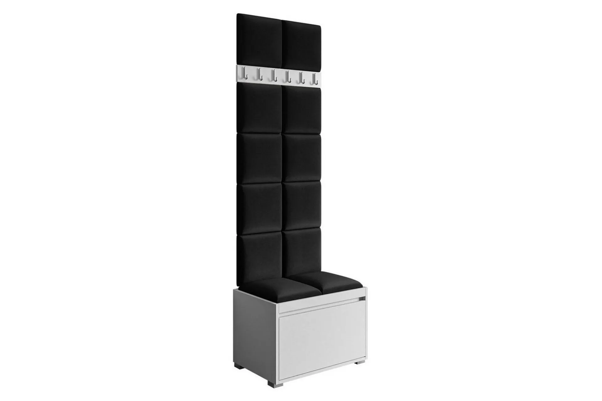 Oppbevaringsskap|Skap-Kenmare Highboard White/Black Hvit/Svart