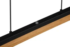 Trio Lighting Kerala LED-Pendellampe Mattsvart/Tre