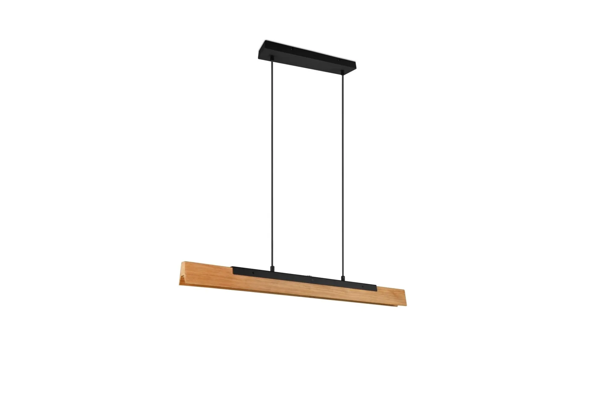 Trio Lighting Kerala LED-Pendellampe Mattsvart/Tre