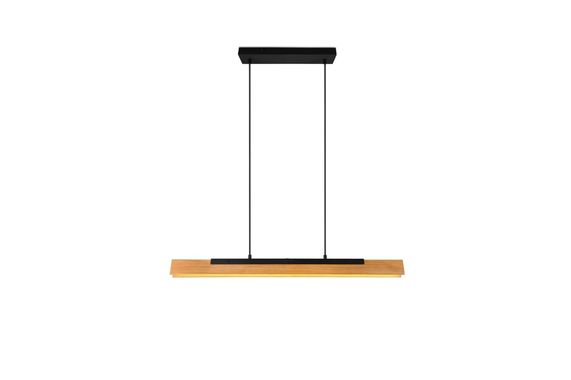 Trio Lighting Kerala LED-Pendellampe Mattsvart/Tre