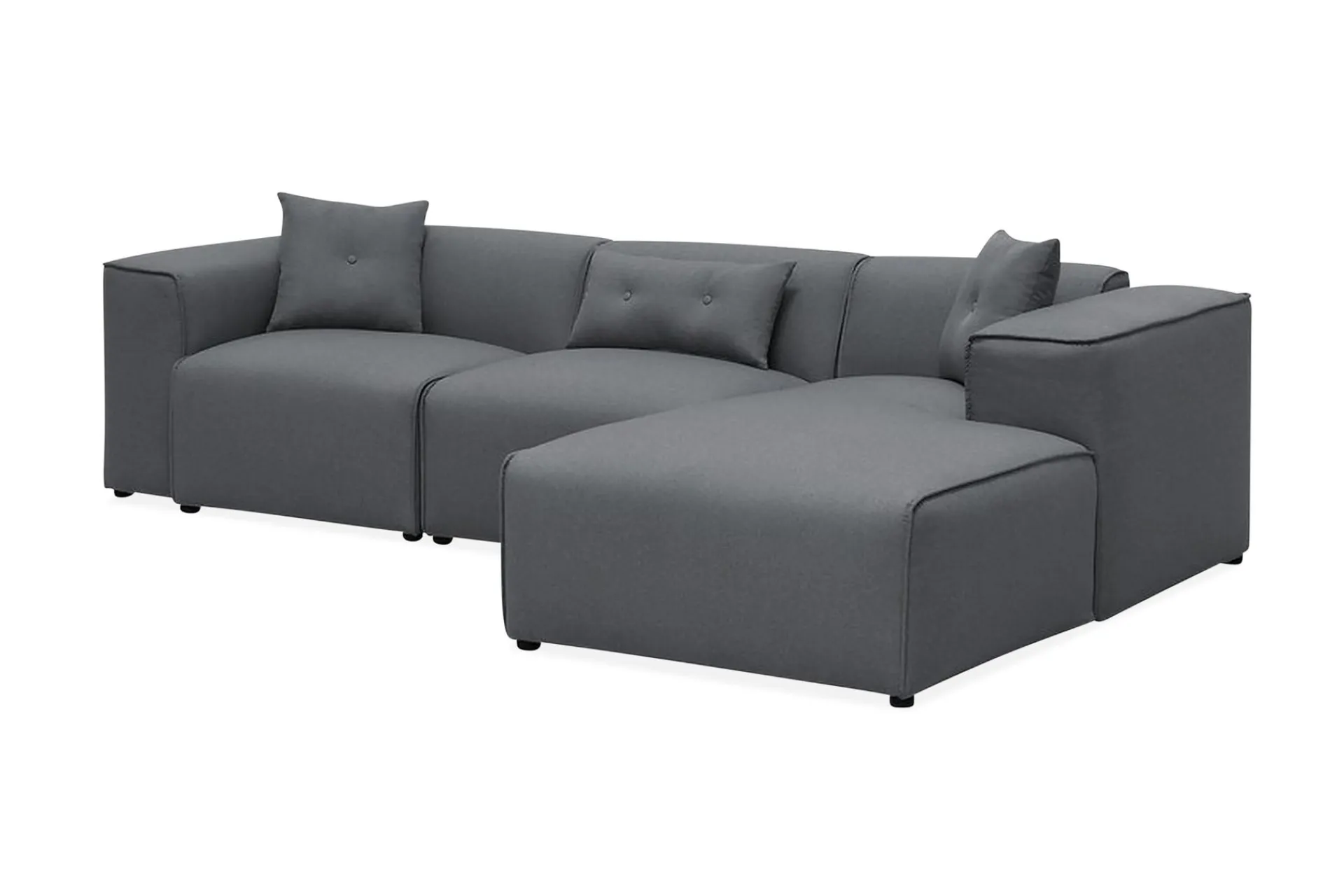 Hjørnesofa-Kimathi Hjørnesofa Mørkegrå