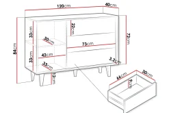 Oppbevaringsskap|Skap-Kintore Highboard Brun