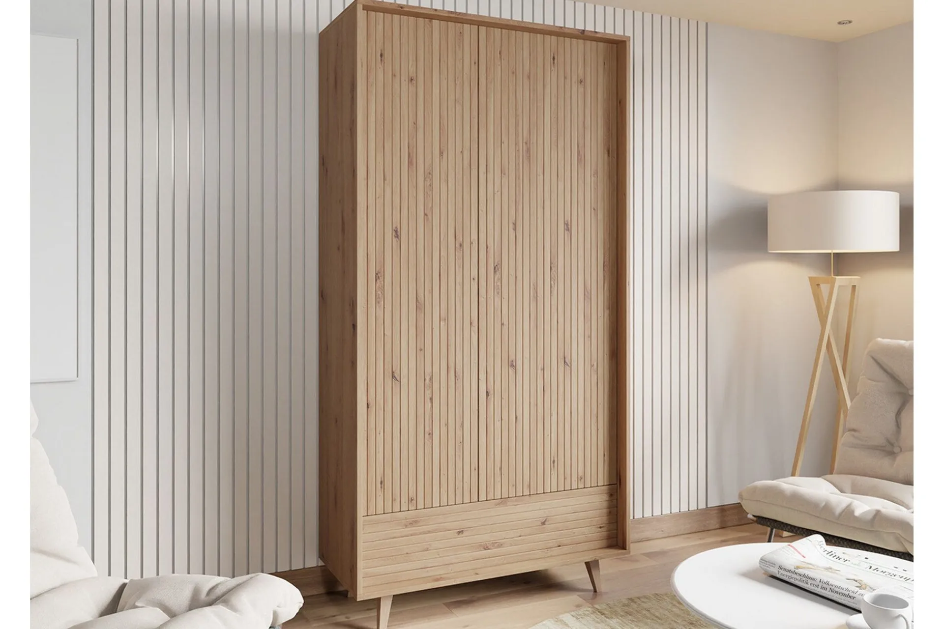 Skap|Oppbevaringsskap-Kintore Highboard Brun