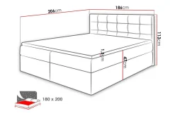 Kontinentalsenger|Seng Med Oppbevaring-Kintore Kontinentalseng 180x200 cm Beige
