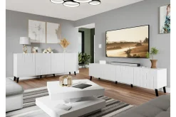 Kintore Möbelset För Vardagsrum White