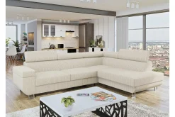 Sovesofaer-Kintore 3-seters Hjørnesovesofa Beige