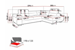 Sovesofaer-Kintore 4-seters Hjørnesovesofa Beige