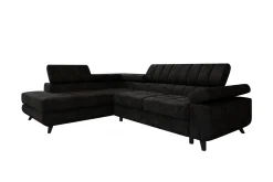 Kintore 3-sits Hörnbäddsoffa Black