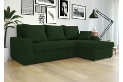 Kintore 3-sits Hörnbäddsoffa Dark green