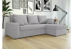 Sovesofaer-Kintore 3-sits Hörnbäddsoffa Ljusgrå Lysegrå