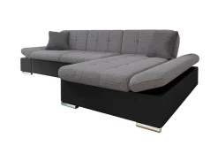 Kintore 3-sits Hörnsoffa Black/Grey
