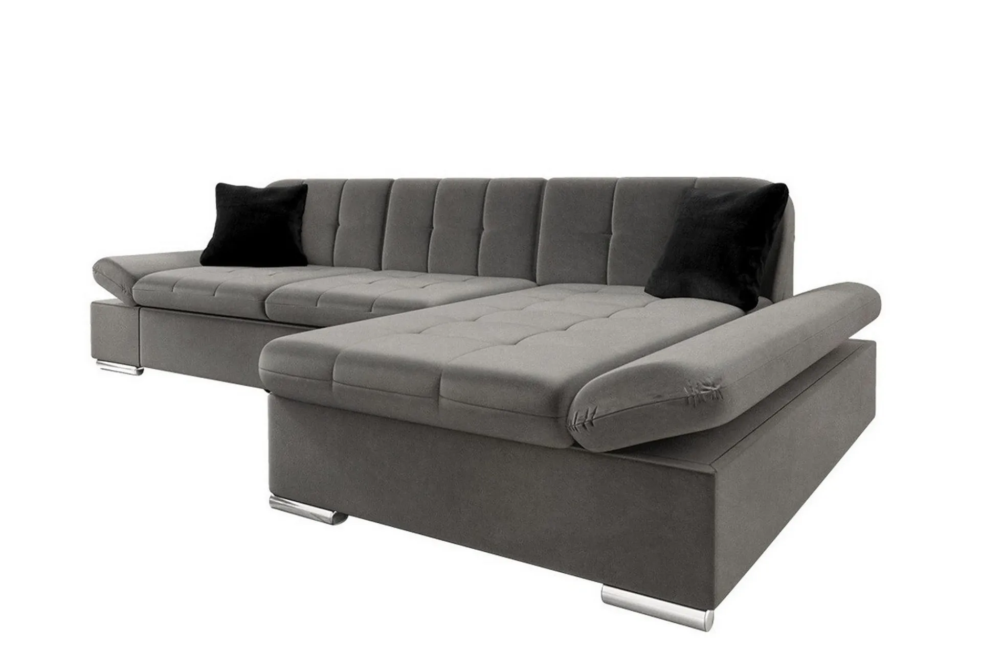 Hjørnesofa-Kintore 3-sits Hörnsoffa Grey-brown Gråbrun
