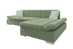 Sofa Med Sjeselong-Kintore 3-sits Hörnsoffa Light green Lysegrønn