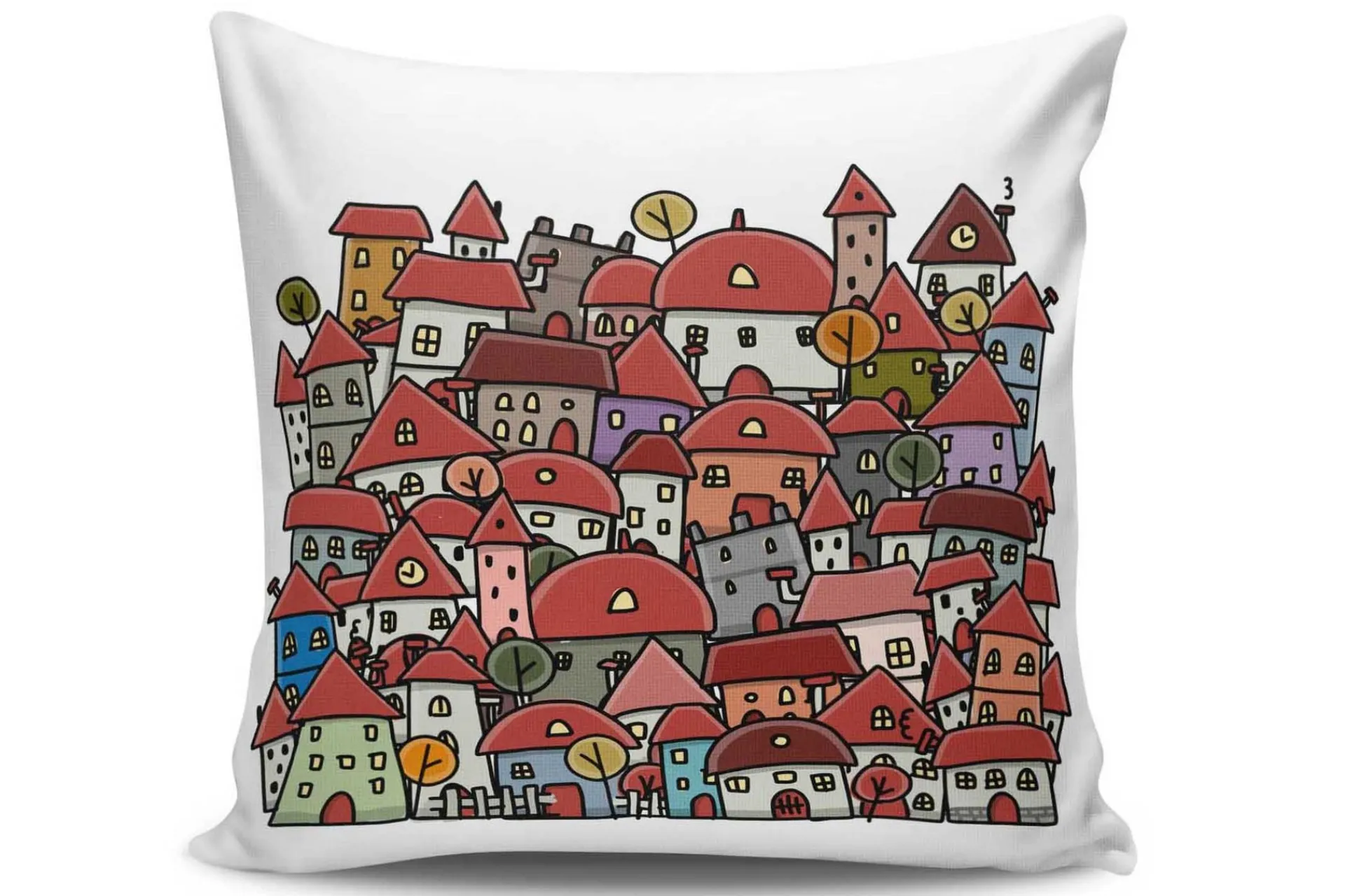 Pynteputer-Kissy Putetrekk 45x45 cm Flerfarget