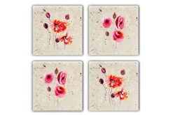 Borddekorasjon & Bordpynt|Glassbrikker-Kitchenware Glass Matt (4 Pieces) Flerfärgad