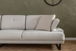 Sofa Med Sjeselong-Kitimat Divansofa 3-seters Beige