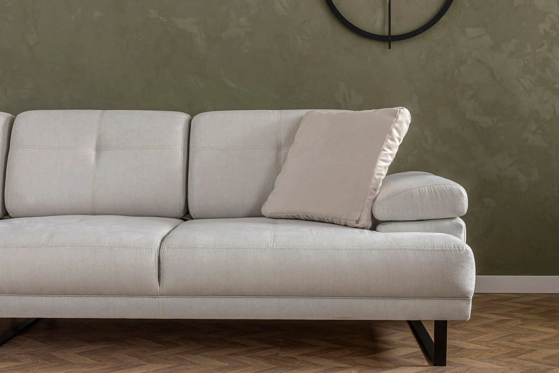 Sofa Med Sjeselong-Kitimat Divansofa 3-seters Beige
