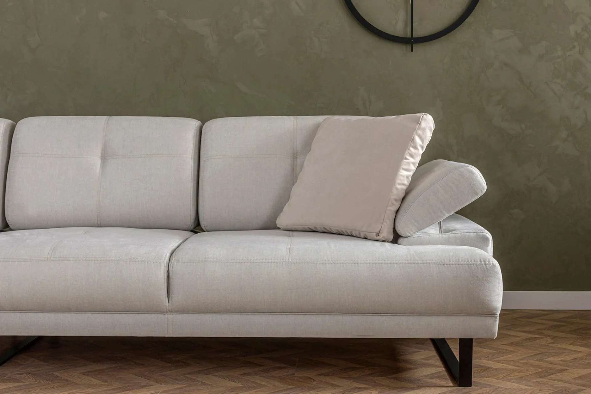 Sofa Med Sjeselong-Kitimat Divansofa 3-seters Beige