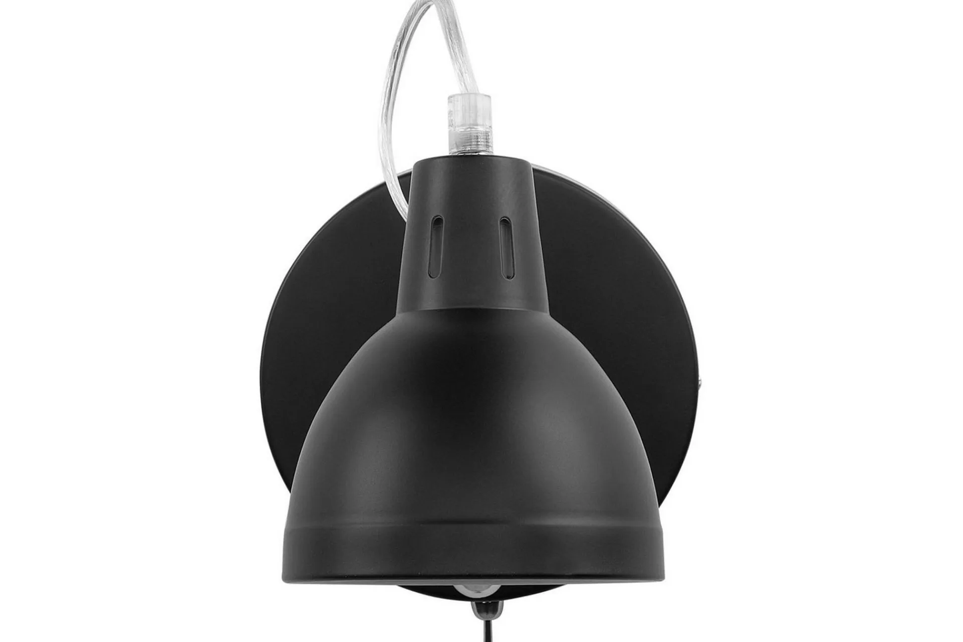 Nattbordslampe-Klarve Vegglampe 2 stk E14 Svart