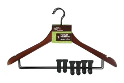 Knaggerekke-Klesshenger 3-pk Brun