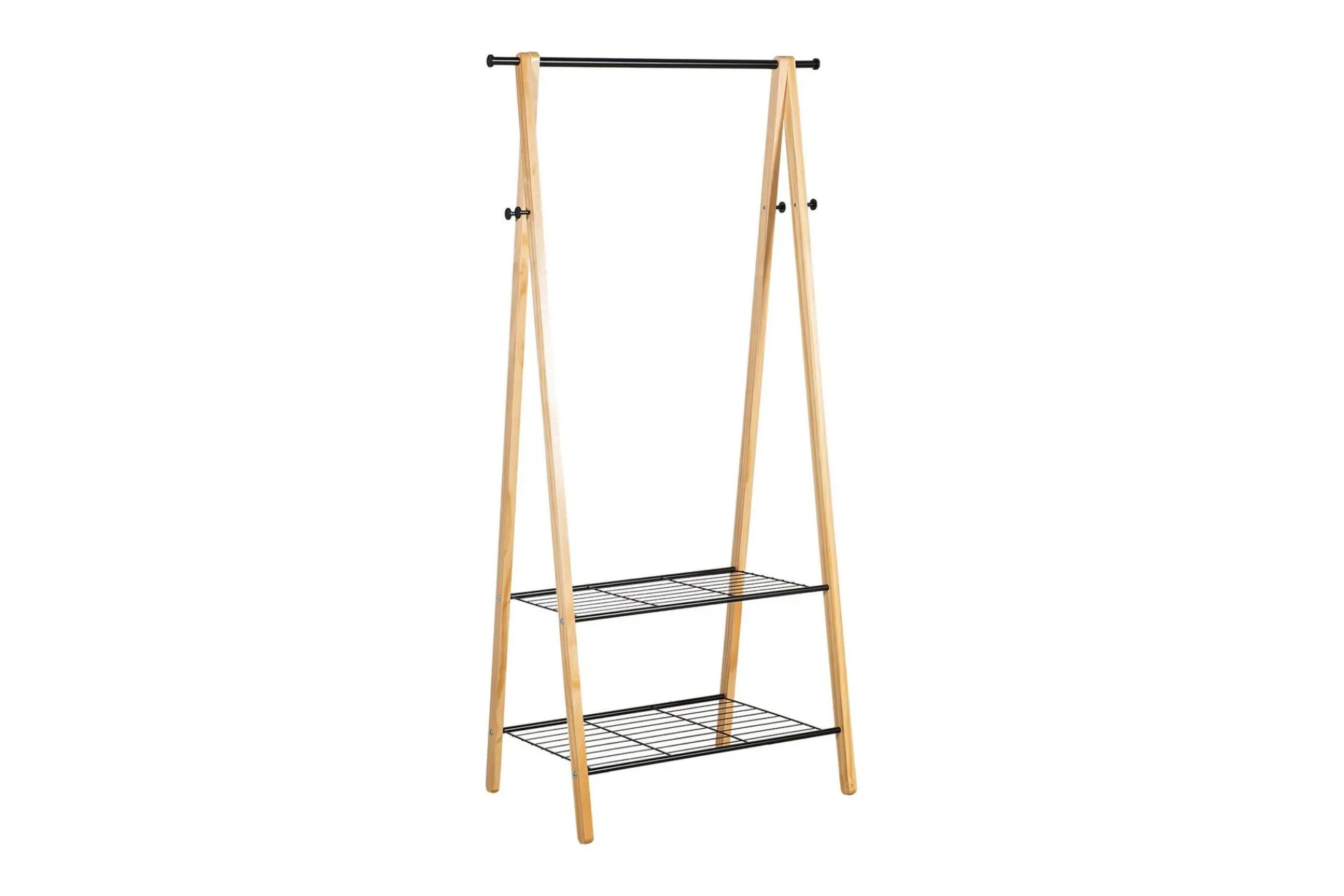 Klesstativ FOREST 2 hyller/kroker 79x45x155