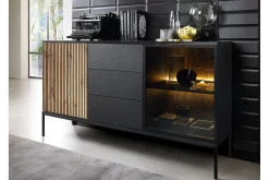 Scandinavian Choice Klinkerville Lavt Vitrineskap Display med belysning 39 cm dybde