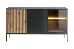 Scandinavian Choice Klinkerville Lavt Vitrineskap Display med belysning 39 cm dybde