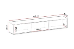 Scandinavian Choice Tv-Benk & Mediabenk-Klinkerville TV-skap 175 cm Svart