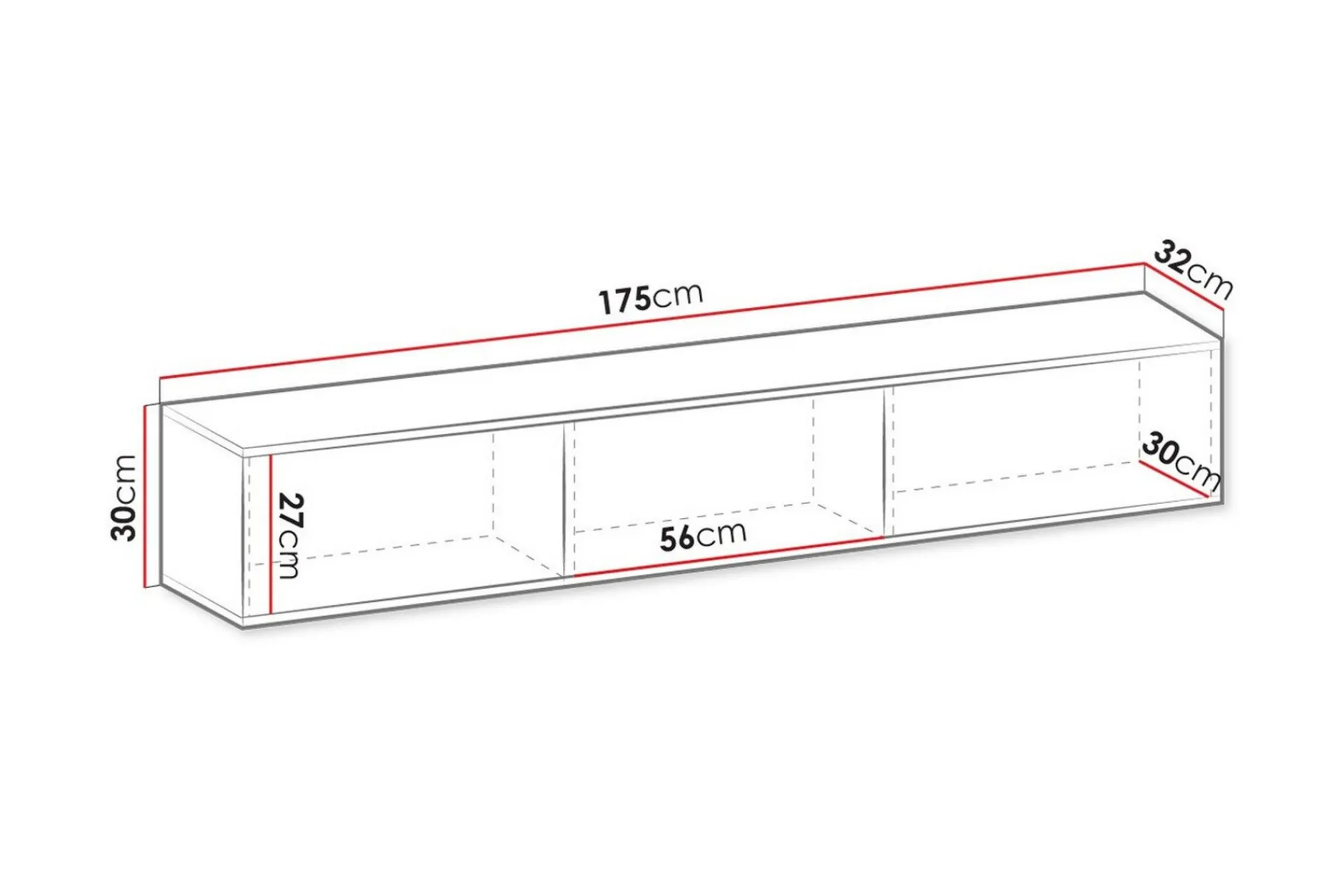 Scandinavian Choice Tv-Benk & Mediabenk-Klinkerville TV-skap 175 cm Svart