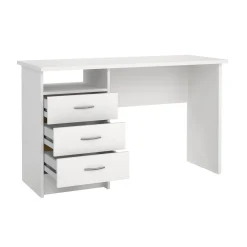 Tvilum Kontorbord-Klintberg Skrivebord med 3 skuffer 120x48x73 cm Hvit