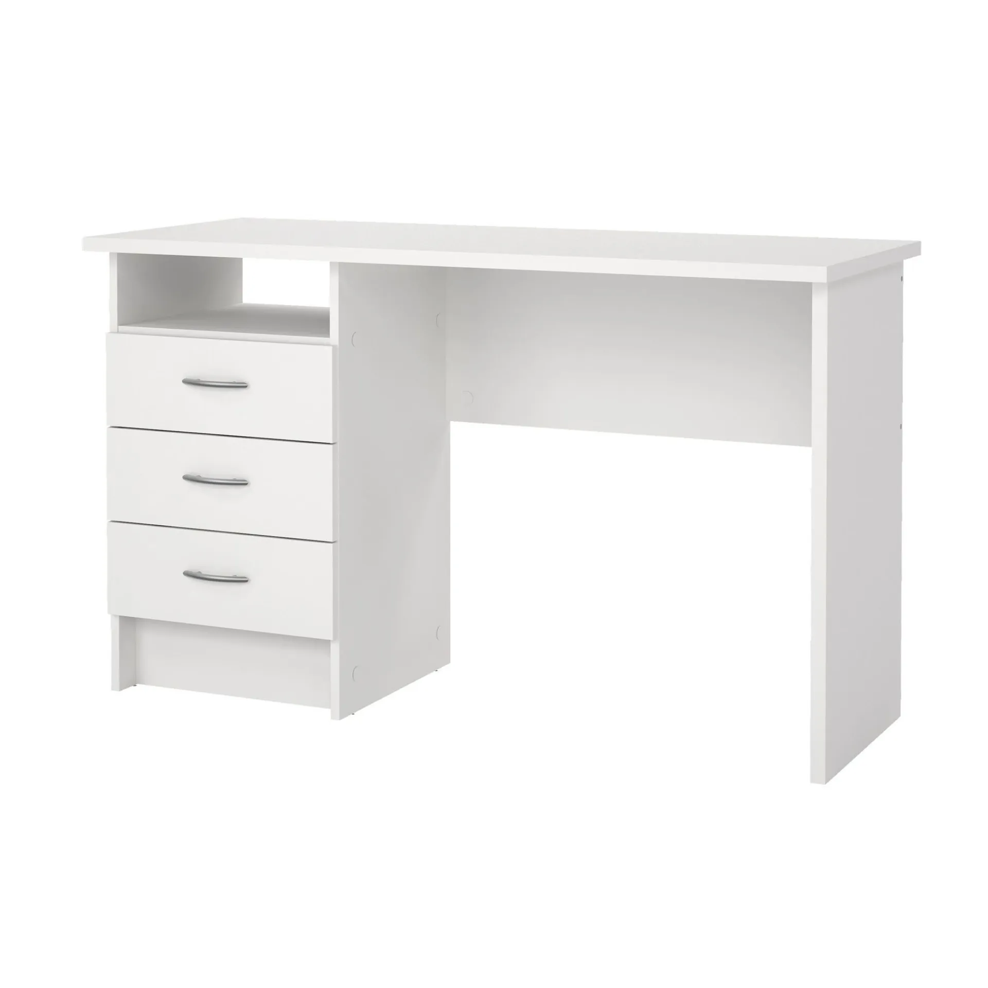 Tvilum Kontorbord-Klintberg Skrivebord med 3 skuffer 120x48x73 cm Hvit