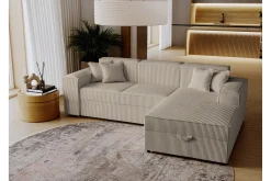 Sovesofaer-Knocklong 3-seters Hjørnesovesofa Beige/Lys Beige