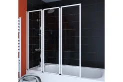 Baderom-Knutby Badekarvegg 125x143 cm Hvit