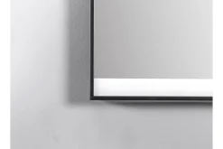 Baderom|Baderomslampe Vegg-Knutby Baderomsspeil 60 cm LED-Lys Svart