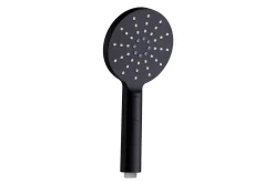 Baderom-Knutby Hånddusj 26 cm Svart