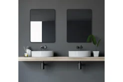 Baderom|Baderomsspeil-Knutby Veggspeil 60 cm Svart
