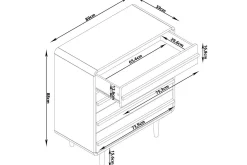 Loft24 Kommode|Entrekommode-Kommode Chantal Natur