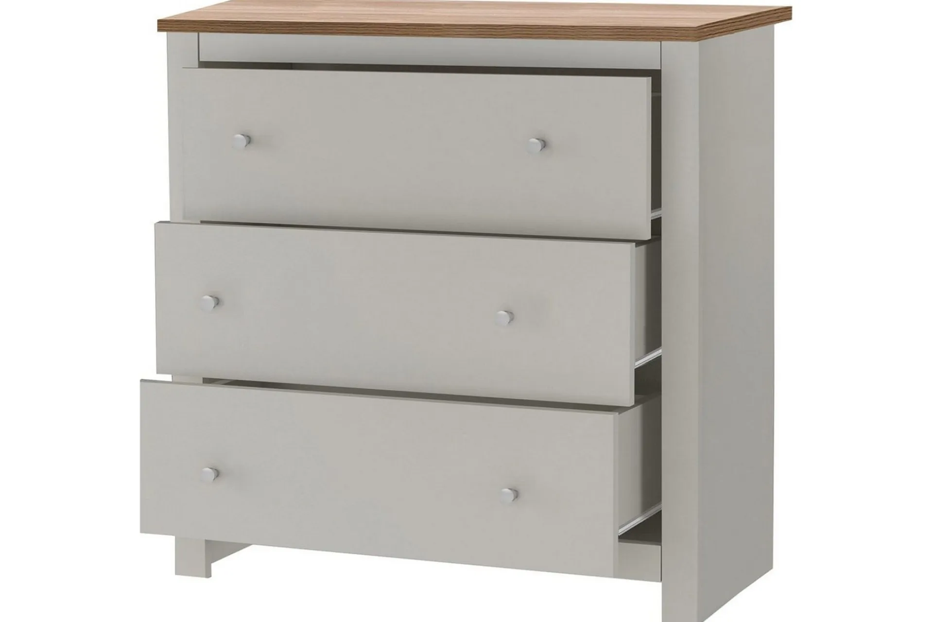 Loft24 Oppbevaringskiste-Kommode Emerald Eik,Cream