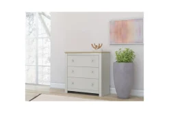 Loft24 Oppbevaringskiste-Kommode Emerald Eik,Cream