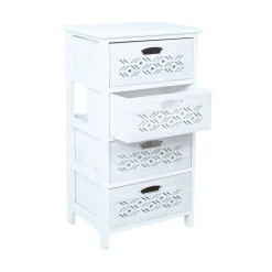 Kommode HOME4YOU Mihkli med 4 oppbevaringsenheter 40x29x73 cm