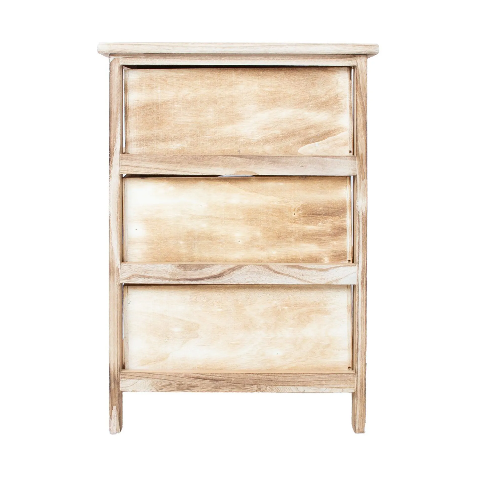 Kommode|Entrekommode-Kommode HOME4YOU Mihkli med 3 oppbevaringsenheter 40x29x58 cm Natur